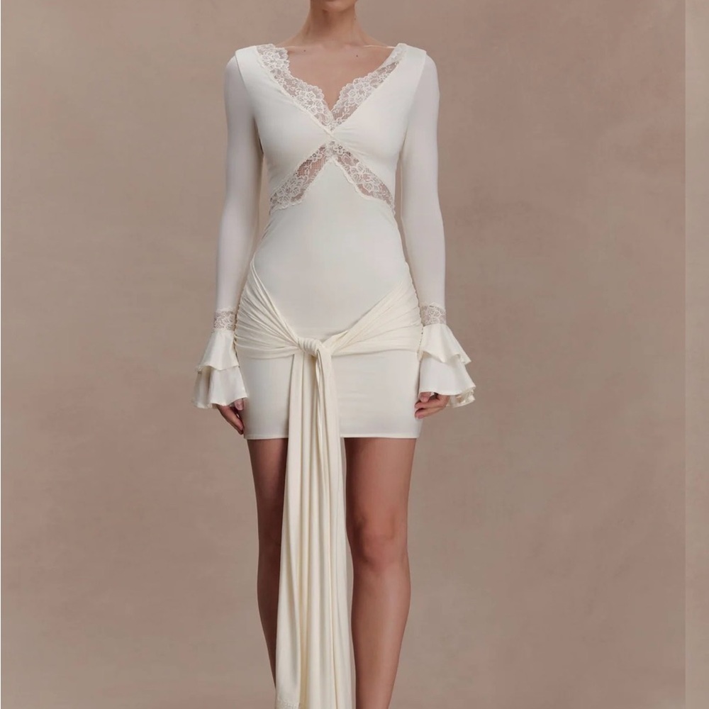 Meshki Electra Slinky Lace Mini Dress